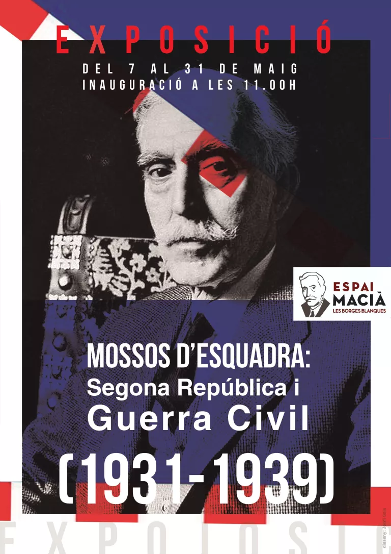Cartell de l'exposició "Mossos d'Esquadra: 2a República i Guerra Civil (1931-1939)"