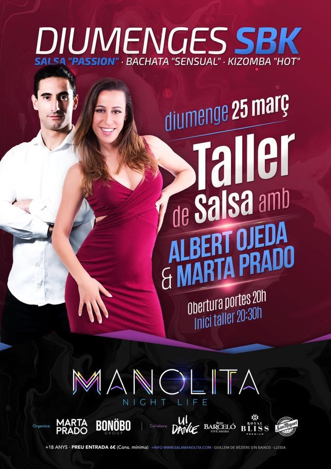Sala Manolita organitza un taller de salsa per aquest diumenge