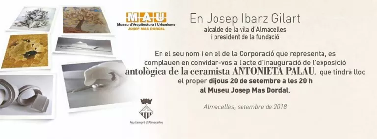 Inauguració de l'exposició antològica de la ceramista Antonieta Palau