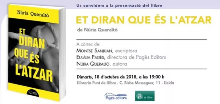 Presentació del llibre: "Et diran que és l'atzar"