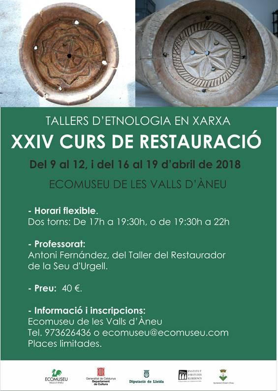 Un any més l'Ecomuseu organitza el Curs de Restauració de béns mobles