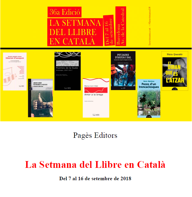 Pagès Editors participa un any més en la Setmana del Llibre en Català