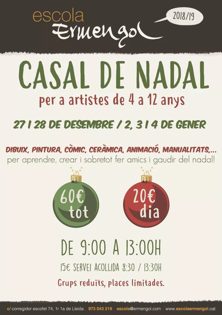 Casal de Nadal per a petits artistes