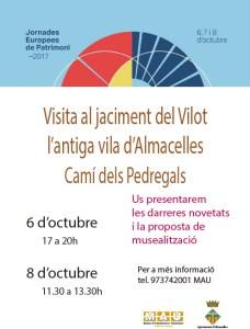 Visita al jaciment del Vilot, l'antiga vila d'Almacelles - Camí dels Pedregals