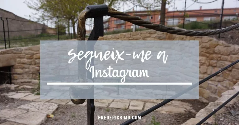 Segueix a Frederic Simó a Instagram