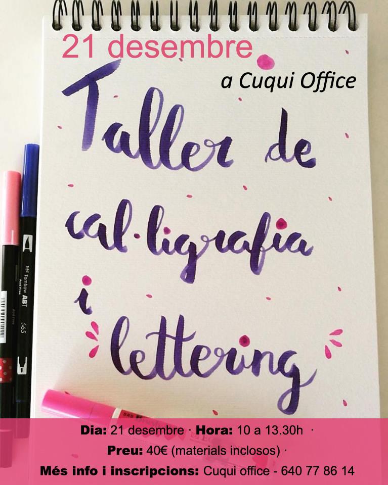 Taller de Caligrafia a Lleida i Rosselló
