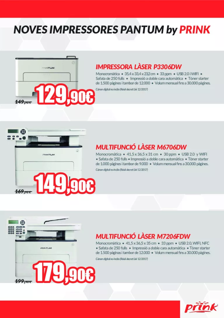 Impressores Pantum en promoció!
