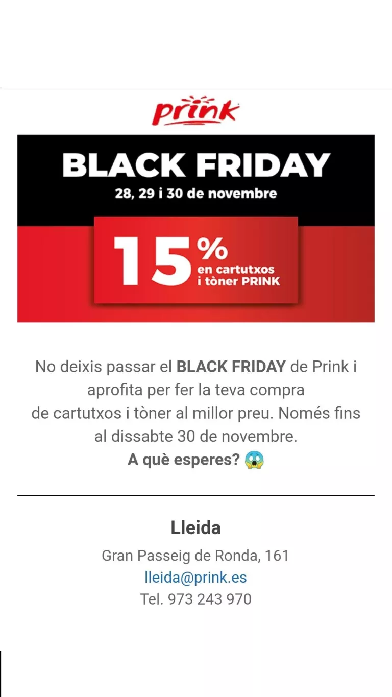 Aprofita el Black Friday!!!!