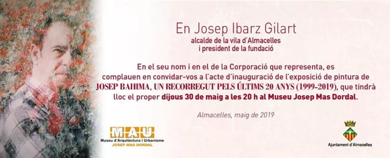 Inauguració exposició de pintura de Josep Bahima
