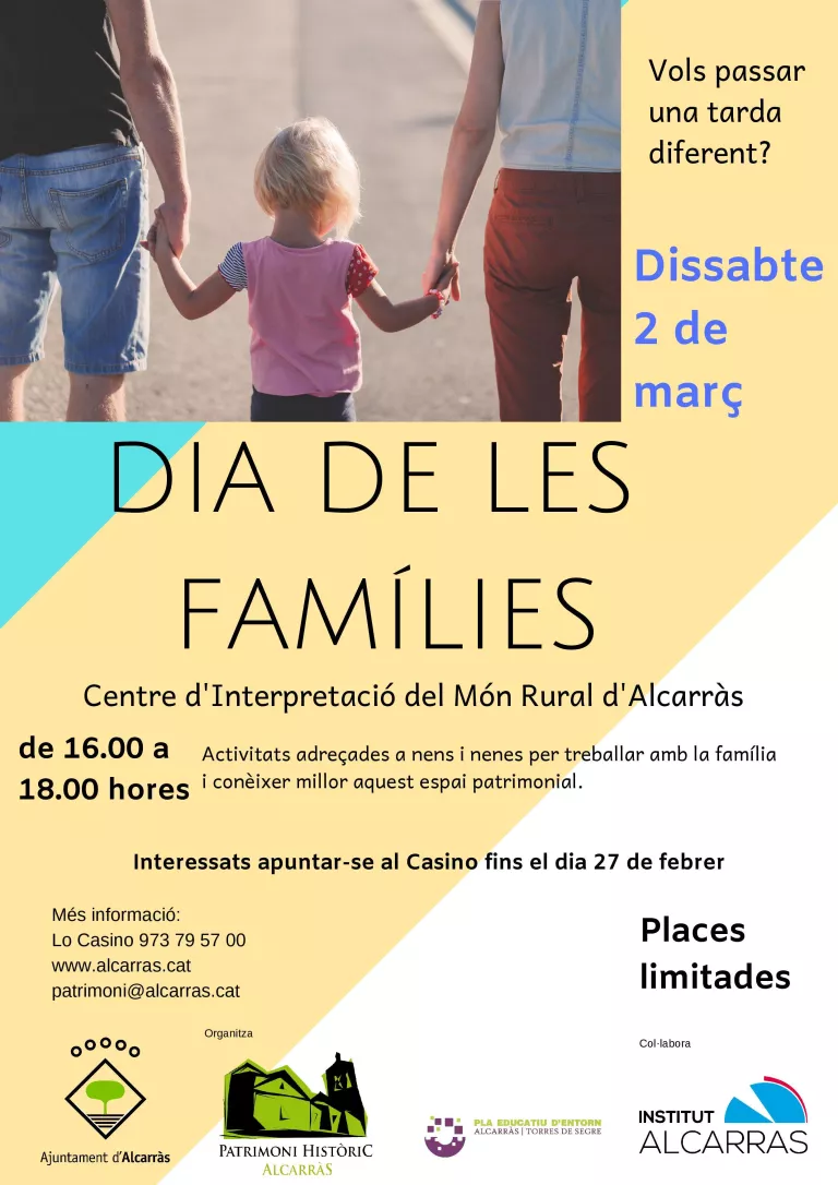 Dissabte 2 de març de 16.00 a 18.00 hores