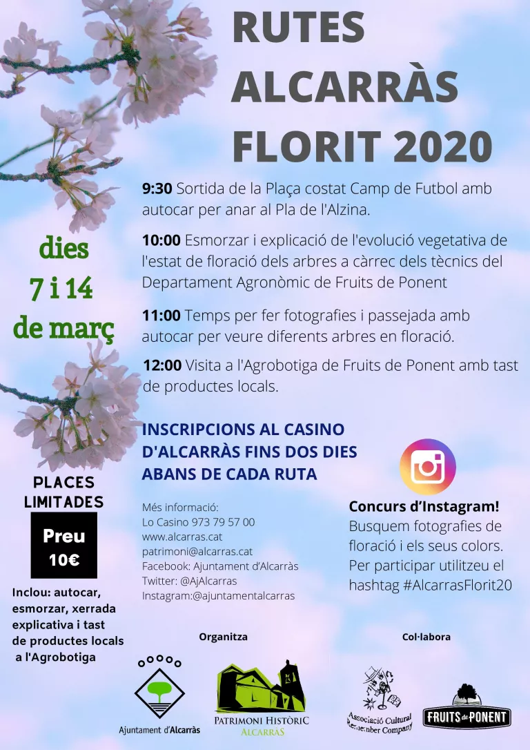 RUTA ALCARRÀS FLORIT 2020