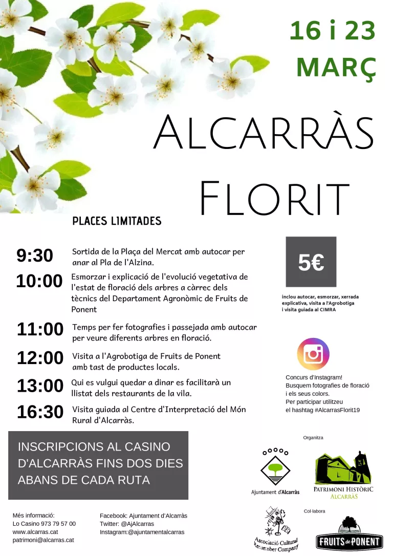 Ruta "Alcarràs Florit" 2019, el dia 16 de març