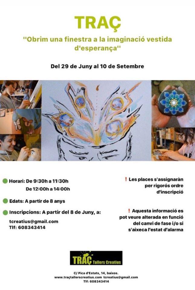 Traç Tallers Creatius - Obrim una finestra a la imaginació vestida d'esperança!