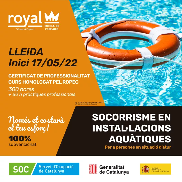 Curs de socorrisme en instal·lacions aquàtiques