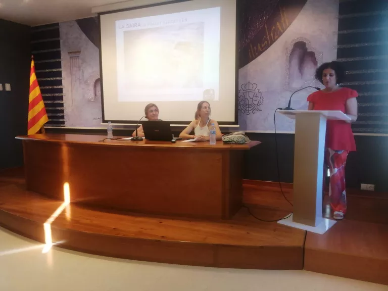 arqueòlogues Ares Vidal i Anna Camats MAU Almacelles