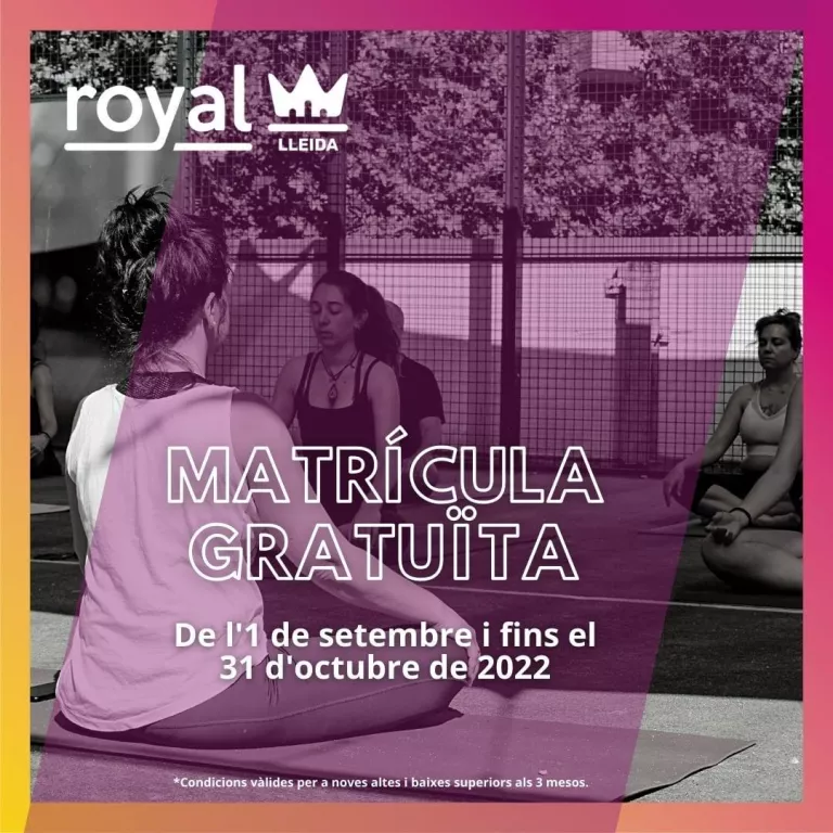 Matrícula gratuïta Royal Lleida
