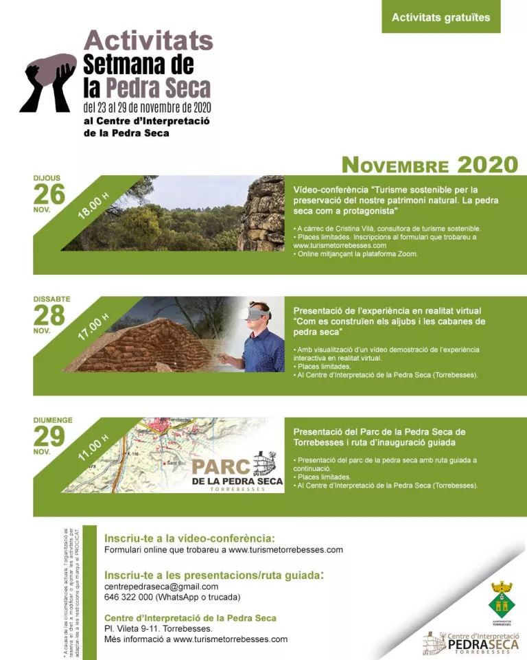 Activitats de la Setmana de la Pedra Seca al CIPS Torrebesses