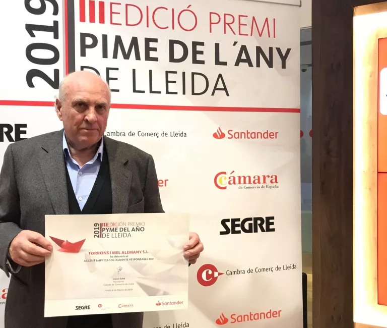 Torrons i Mel Alemany rep el guardó ‘Empresa Responsable’ per la seva implicació amb el Montsec, el respecte al medi ambient i la contractactació d’entitats del Tercer Sector