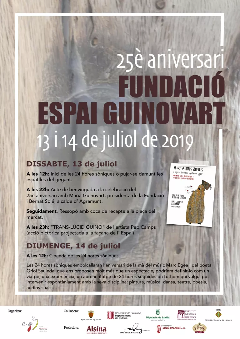 L’Espai Guinovart es prepara per commemorar els seus 25 anys