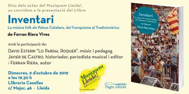 La Llibreria Caselles presenta avui el llibre ‘Inventari. La música folk als Països Catalans entre el franquisme i el Tradicionàrius’