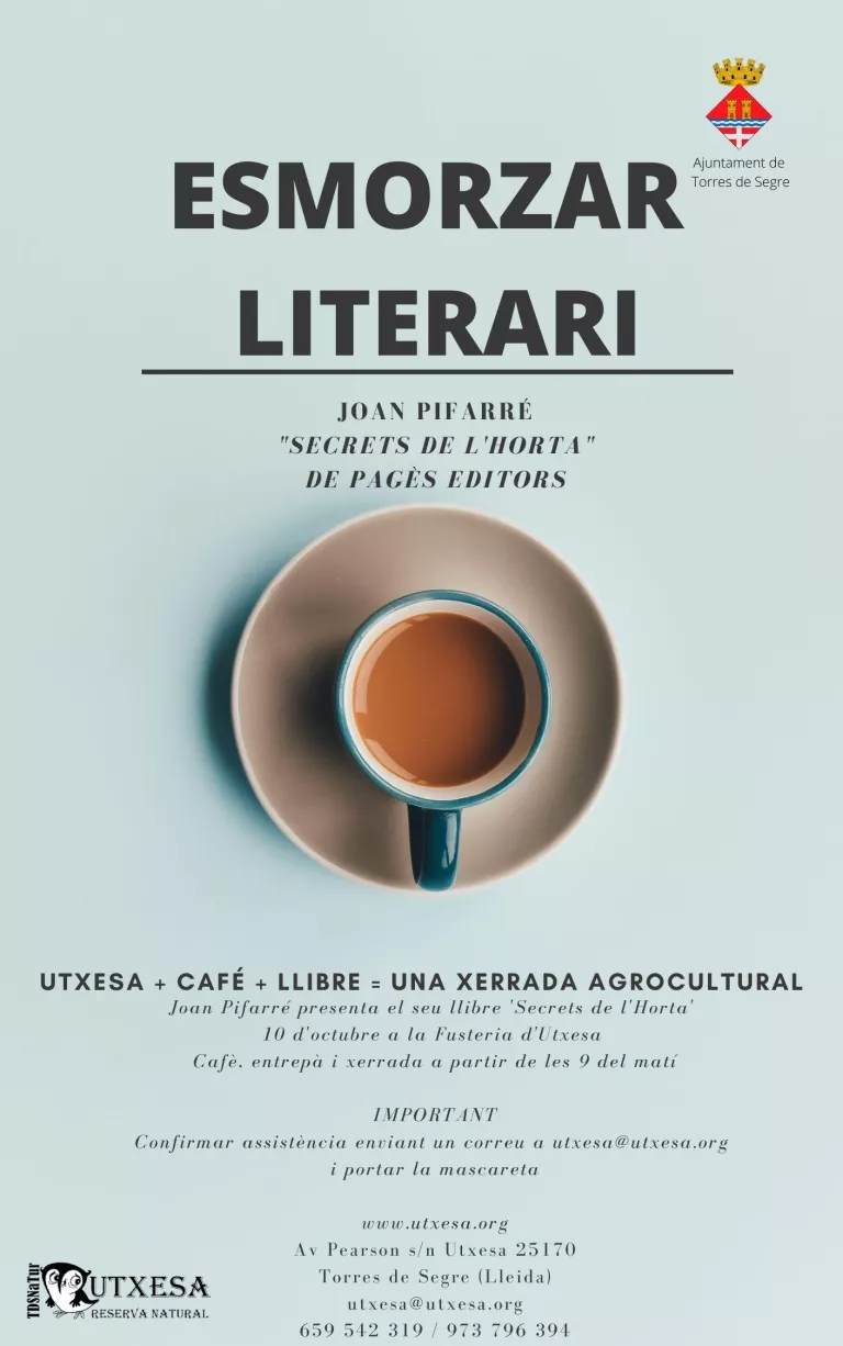 Esmorzar literari per descobrir els "Secrets de l'Horta" de Lleida amb Joan Pifarré