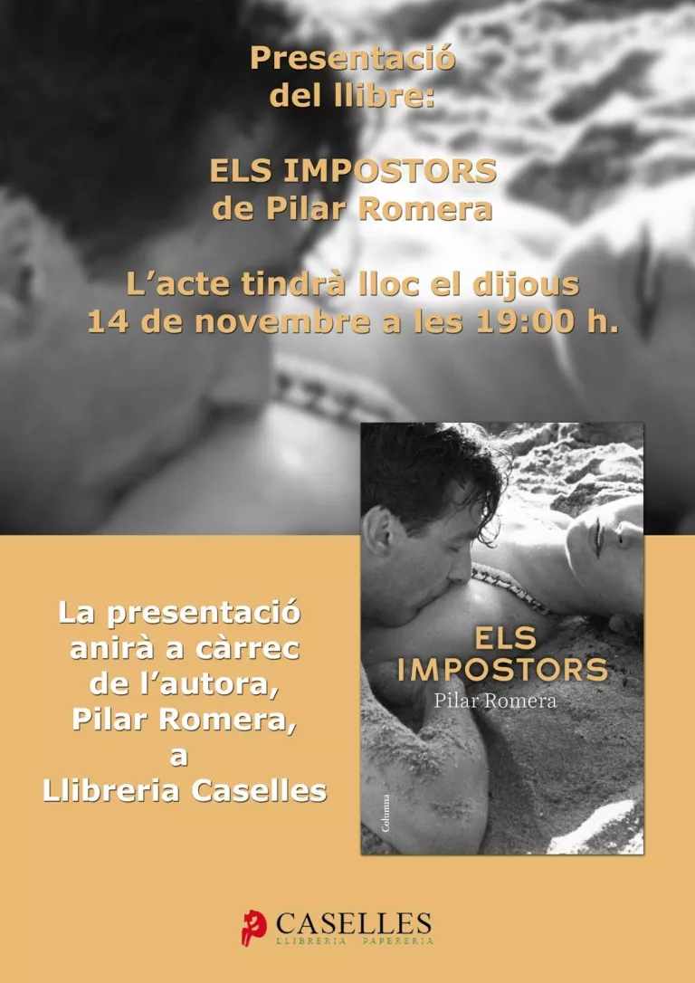 Presentació de 'Els impostors' de Pilar Romera a Llibreria Caselles