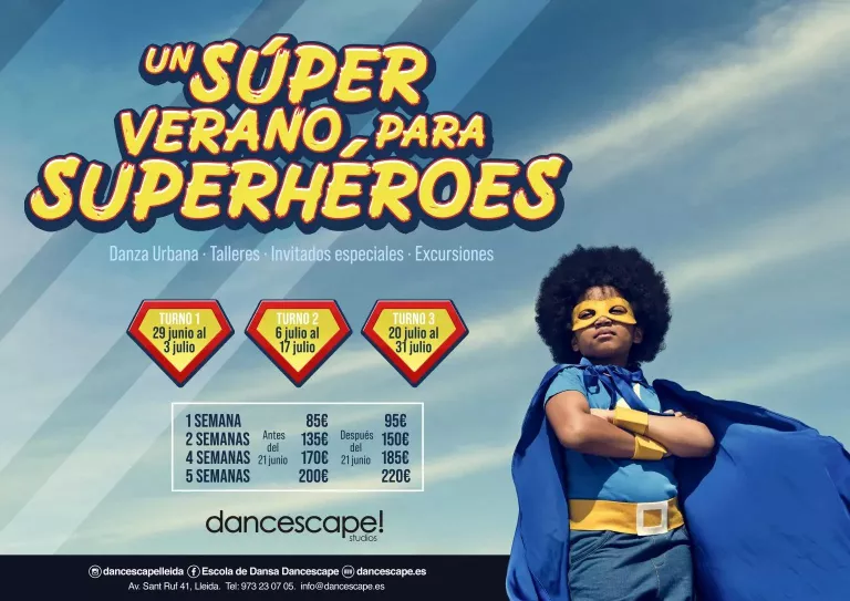 Estades d'estiu i intensius a Dancescape perquè no deixis de ballar!