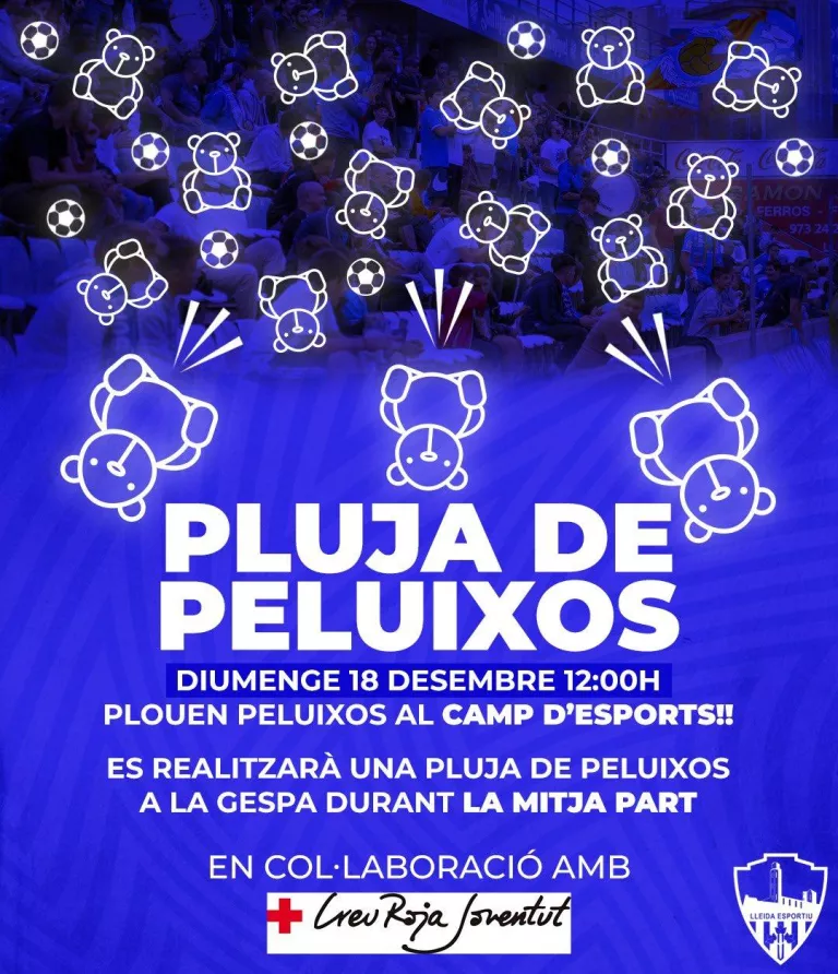 pluja de peluixos Lleida Esportiu