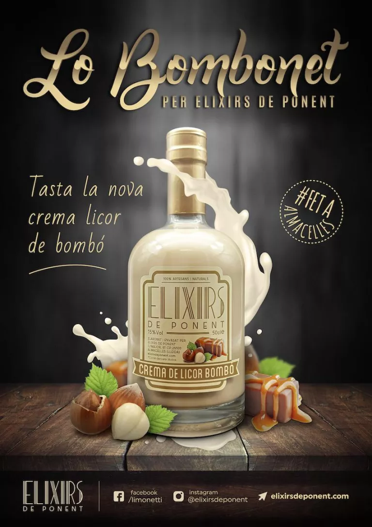 Nova crema licor 'Lo Bombonet' d'Elixirs de Ponent!