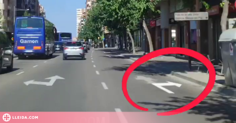 Canvi de senyalització al Passeig de Ronda de Lleida