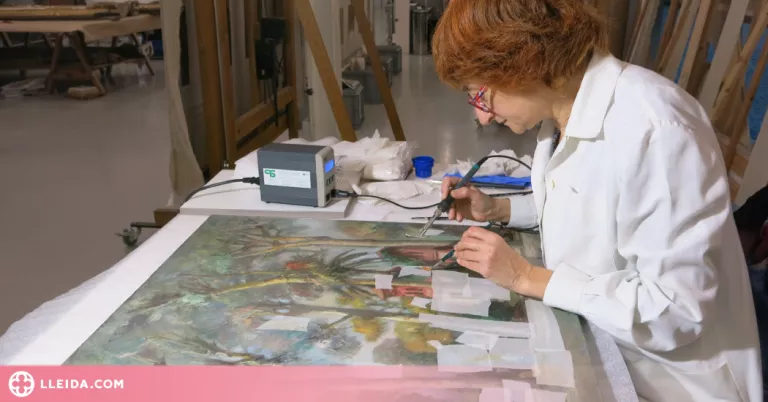El Museu Tàrrega Urgell restaura una obra del pintor Francesc Marsà