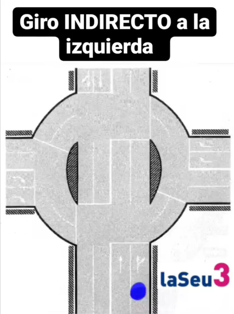 Com fer un gir indirecte a l'esquerra - Autoescola La Seu 3