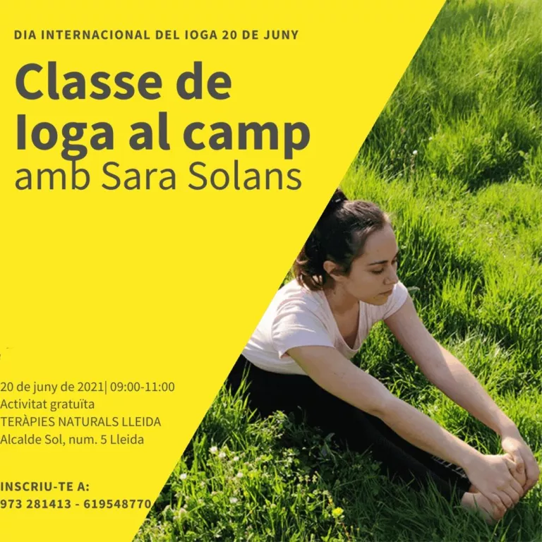 Classe de Ioga al camp i matinal de Qigong i Taitxí