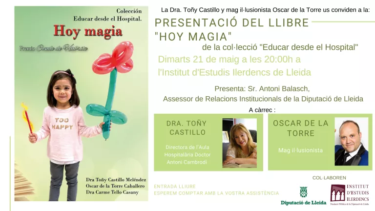 Presentació del llibre " Hoy magia", de la colecció "Educar desde el Hospital"