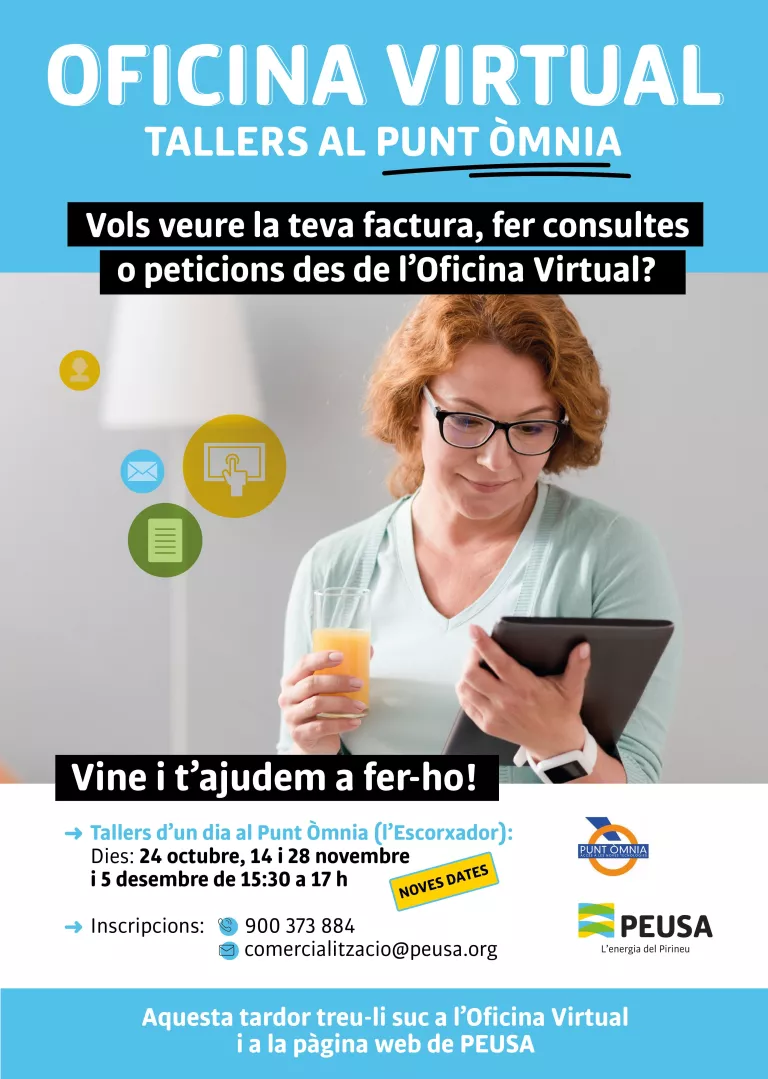 Nous tallers de l’Oficina Virtual de PEUSA dinamitzats pel Punt Òmnia de la Seu