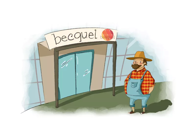 En Becquel va a  l'oficina