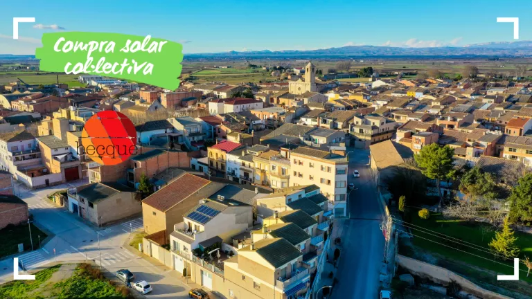 La compra solar col·lectiva de Bellvís ja genera energia 100% renovable