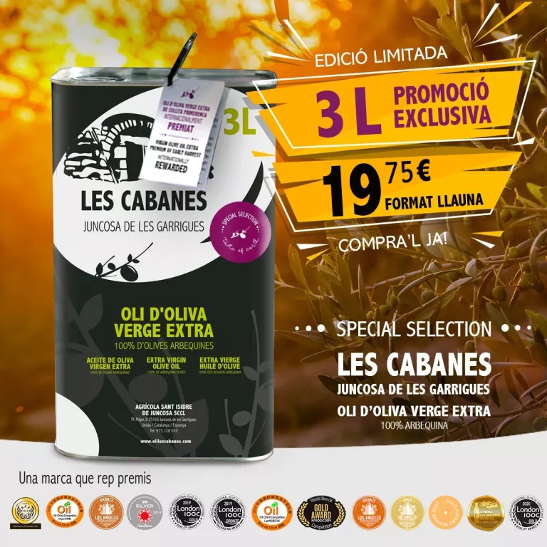 Producció especial limitada del seu exclusiu oli "Taste of Earth" premiat internacionalment