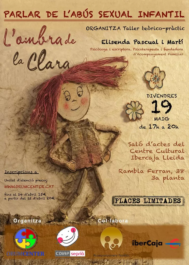 Orum Center i el CDIAP Segrià presenten un taller per detectar i prevenir l’abús sexual infantil.
