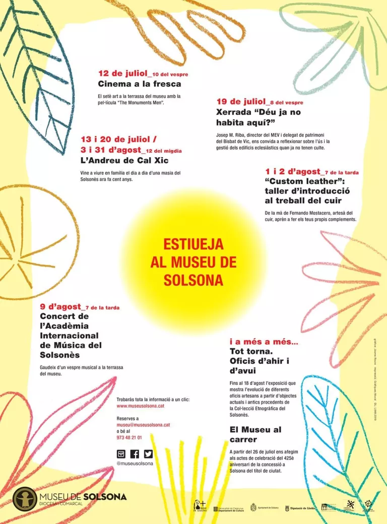 AQUEST 2019. ESTIUEJA AL MUSEU DE SOLSONA!
