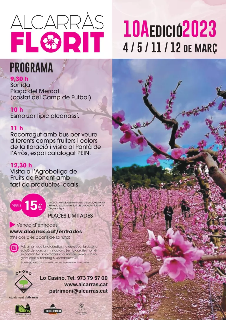 10ª Ruta del patrimoni "Alcarràs Florit": Un mantell de colors per gaudir.