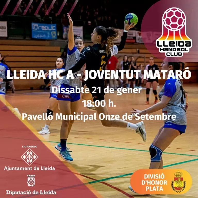 16a jornada de la DHP femenina del Lleida Handbol Club