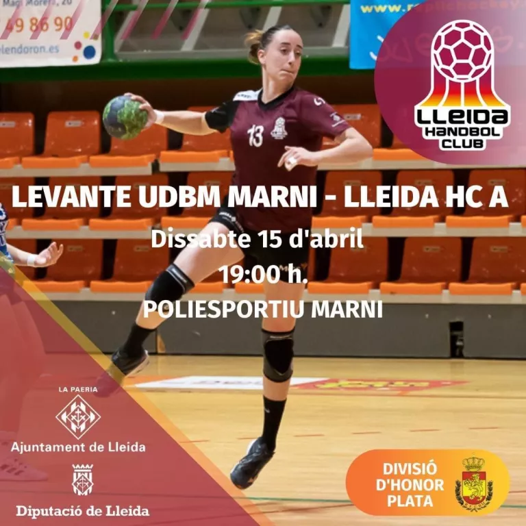 26a Jornada de la DHP Femenina del Lleida Handbol Club