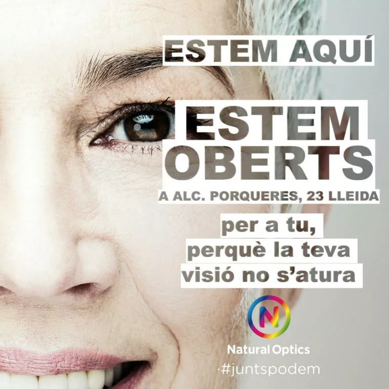 Tenim OBERT el nostre centre òptic d’Alcalde Porqueres, 23 de Lleida