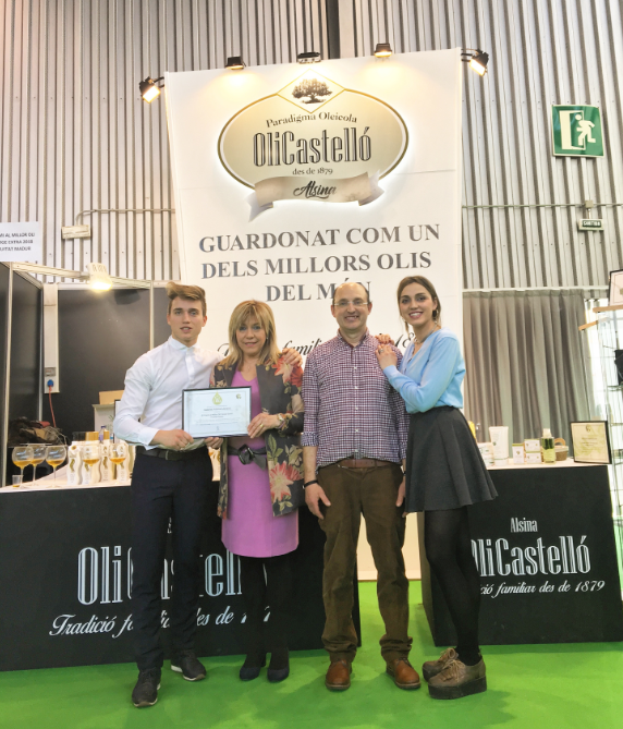 Oli Castelló guanya per vuitè cop consecutiu el premi al Millor Oli Verge Fruitat Verd Madur