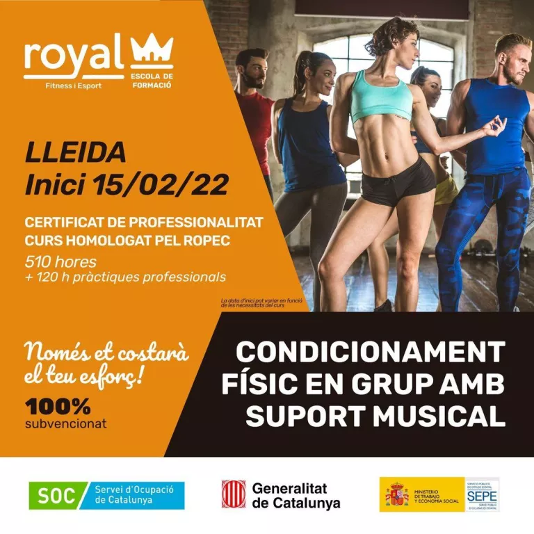 Forma't en condicionament físic amb suport musical amb Royal