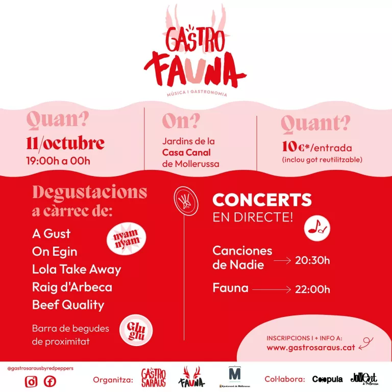 Gaudeix del "Gastrofauna" aquest octubre a Mollerussa