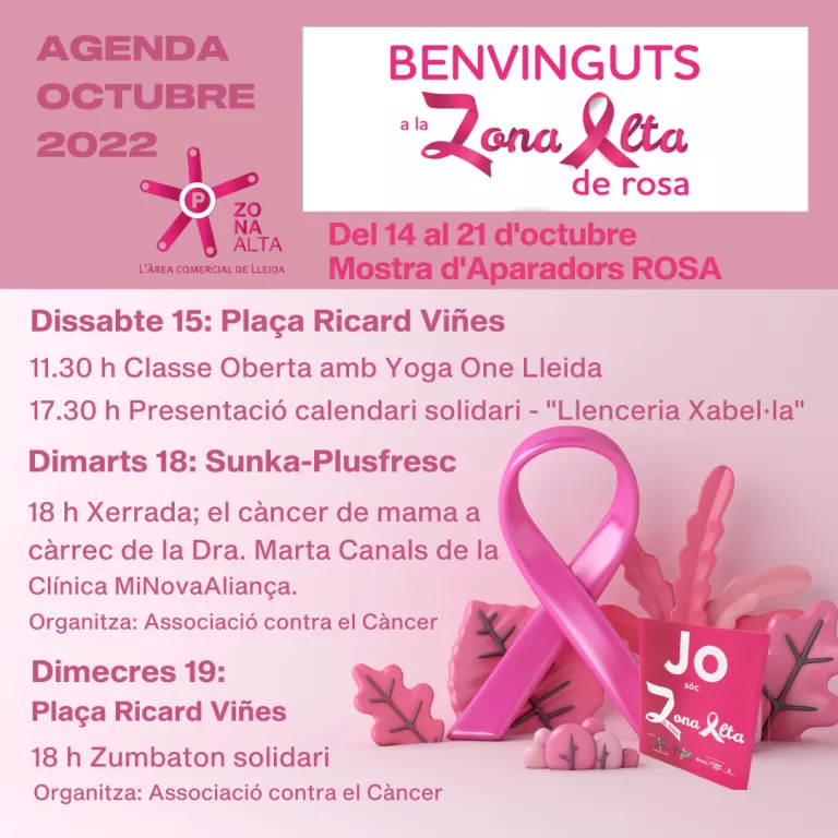 La Zona Alta llueix el rosa