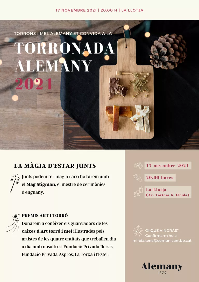 Alemany et convida a la Torronada 2021