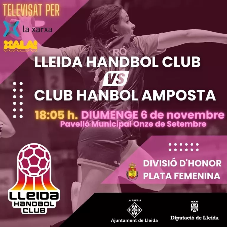 El Lleida Handbol Club debuta la 7a jornada del DHP femenina contra el CH Amposta